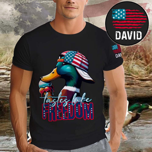 Taste Of Freedom - Personalized Hunting All Over Shirt