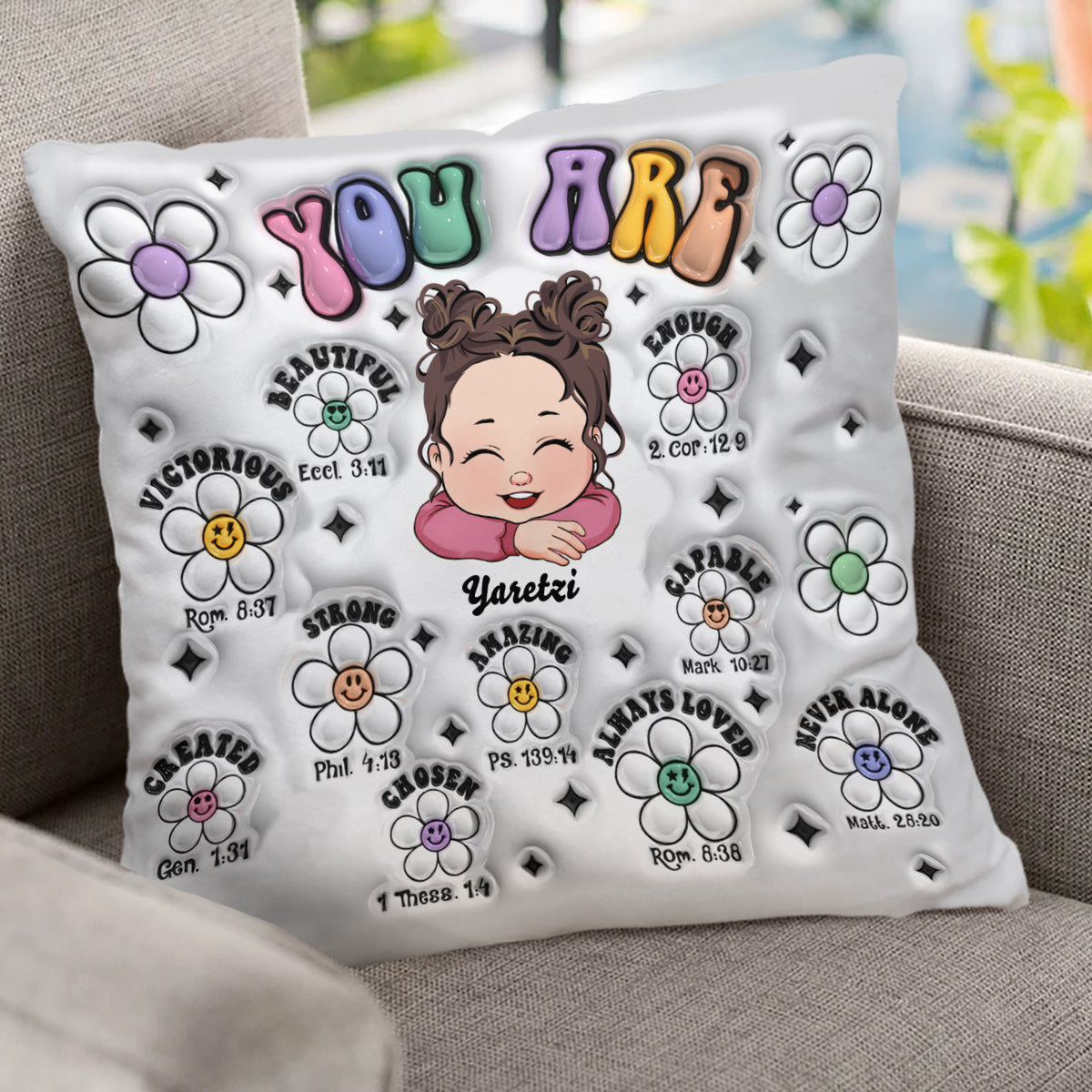 You Are Always Loved - Personalized Kid Throw Pillow