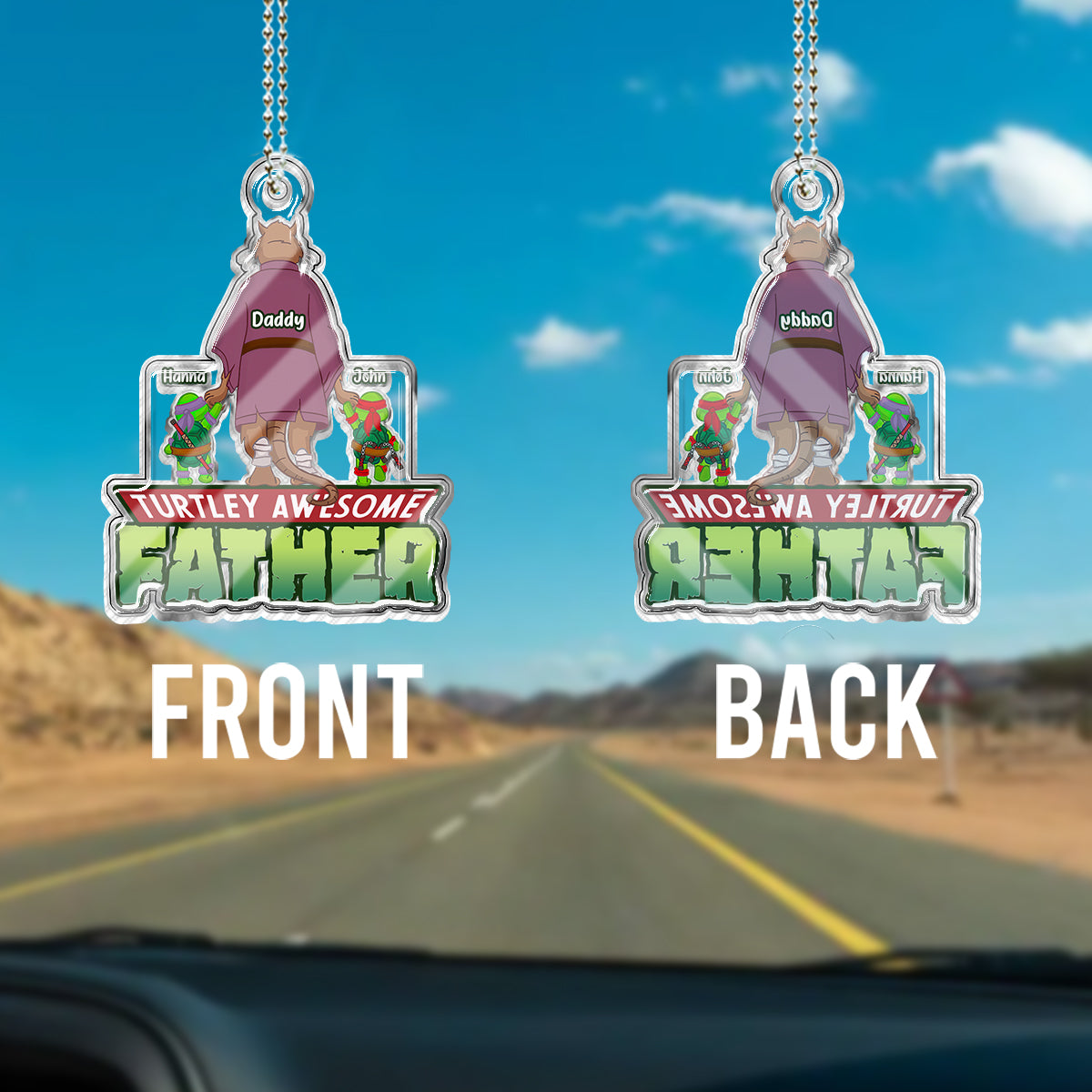 UFO With A Cat - Personalized Cat Custom Shaped Car Ornament