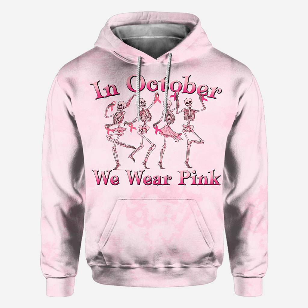 In October We Wear Pink - Personalized Breast Cancer Awareness All Over Shirt