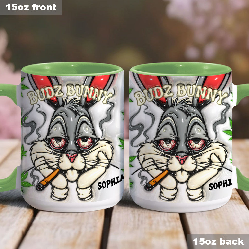 Dope Bunny – Personalisierter Becher mit Weed-Akzent