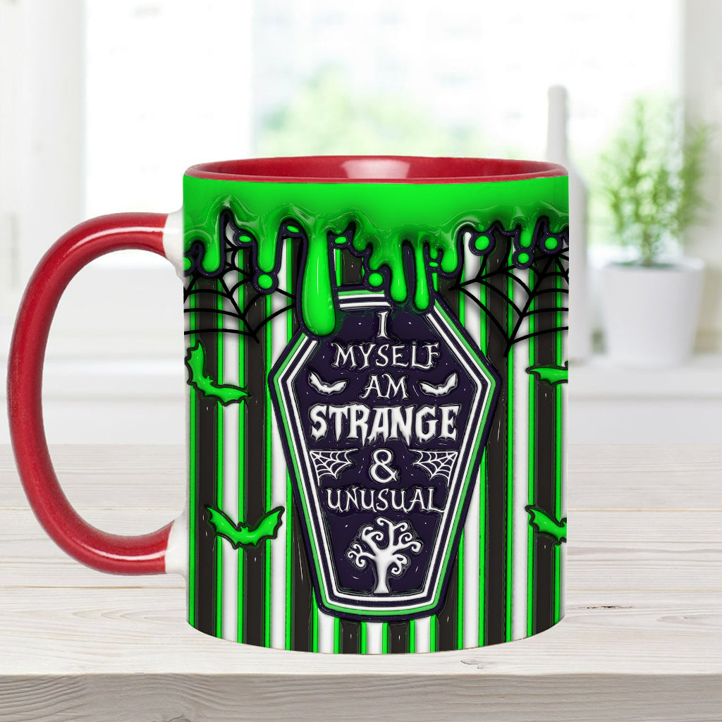 Myself Strange and Unusual - Personalized Witch Accent Mug