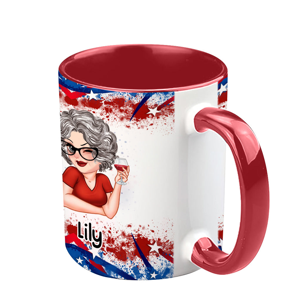 Grandma's Sweethearts - Personalized Grandma Accent Mug