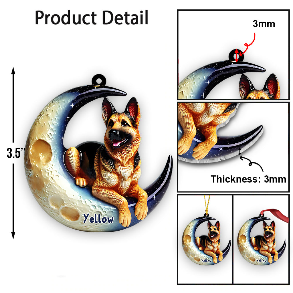 J'aime mon chien - Ornement personnalisé pour chien