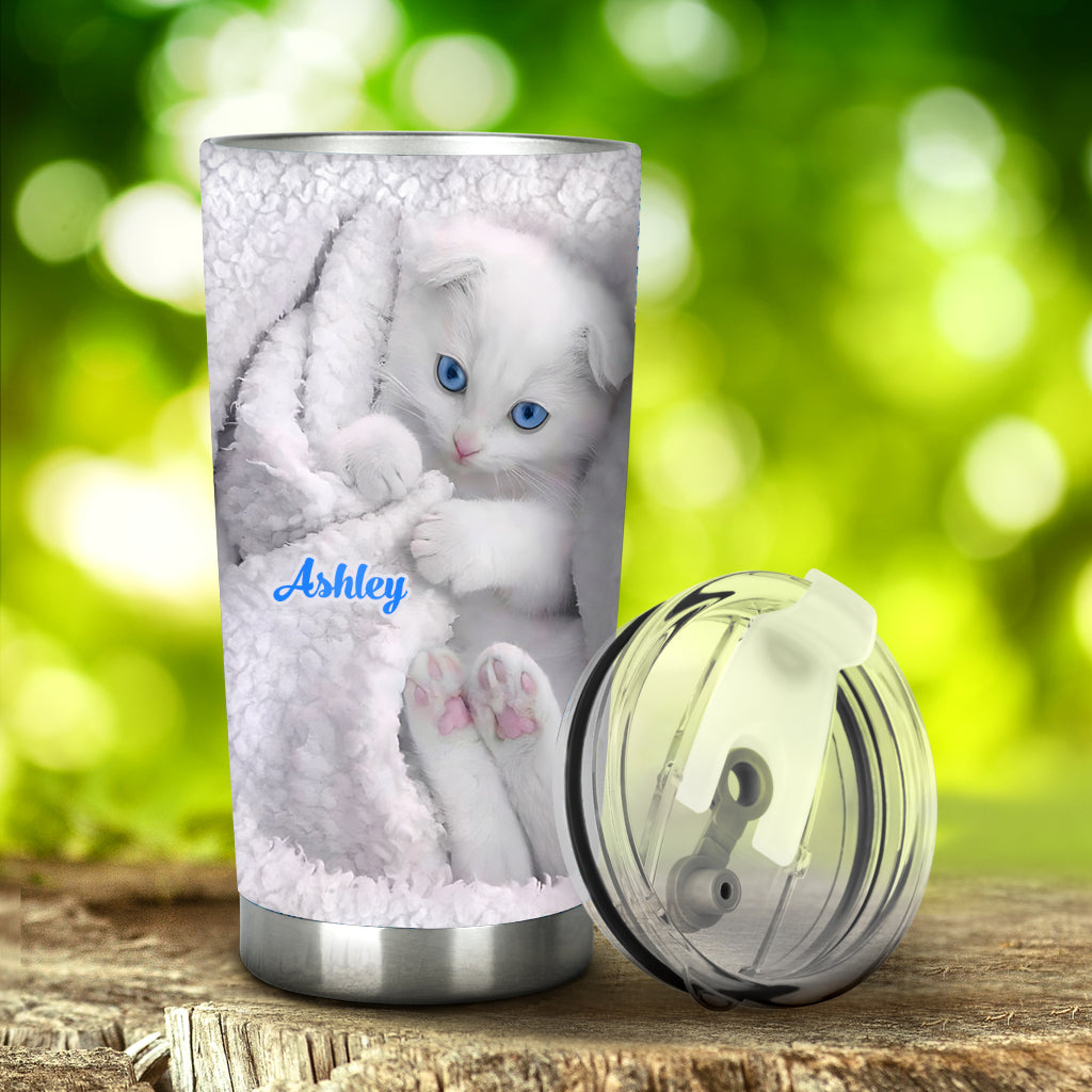 Happy Kitty - Personalized Cat Tumbler