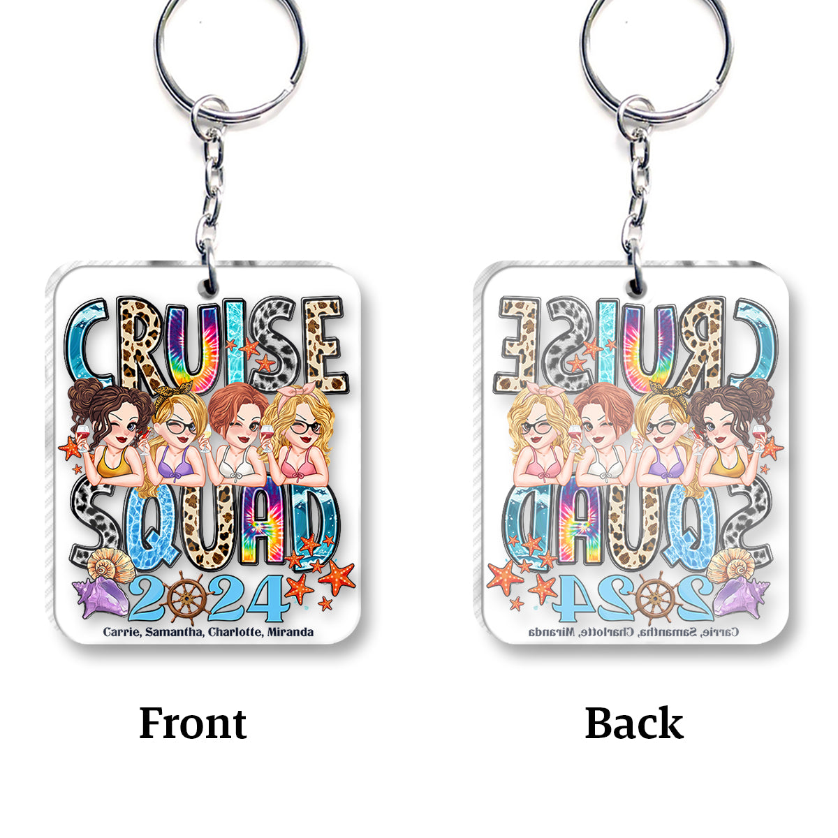 Cruise Squad 2024 – Personalisierter, individuell geformter Schlüsselanhänger für Kreuzfahrten