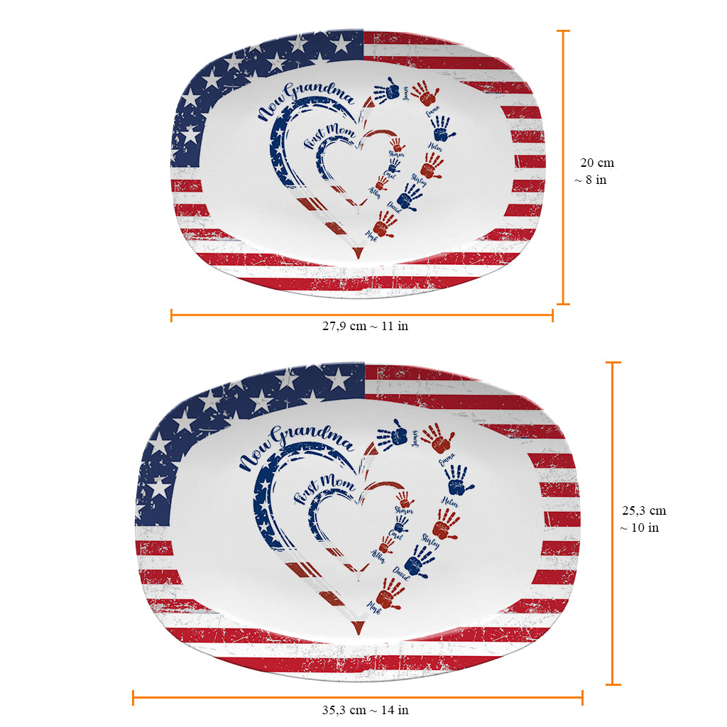 Erst Mama, jetzt Oma – personalisierter Oma-Teller