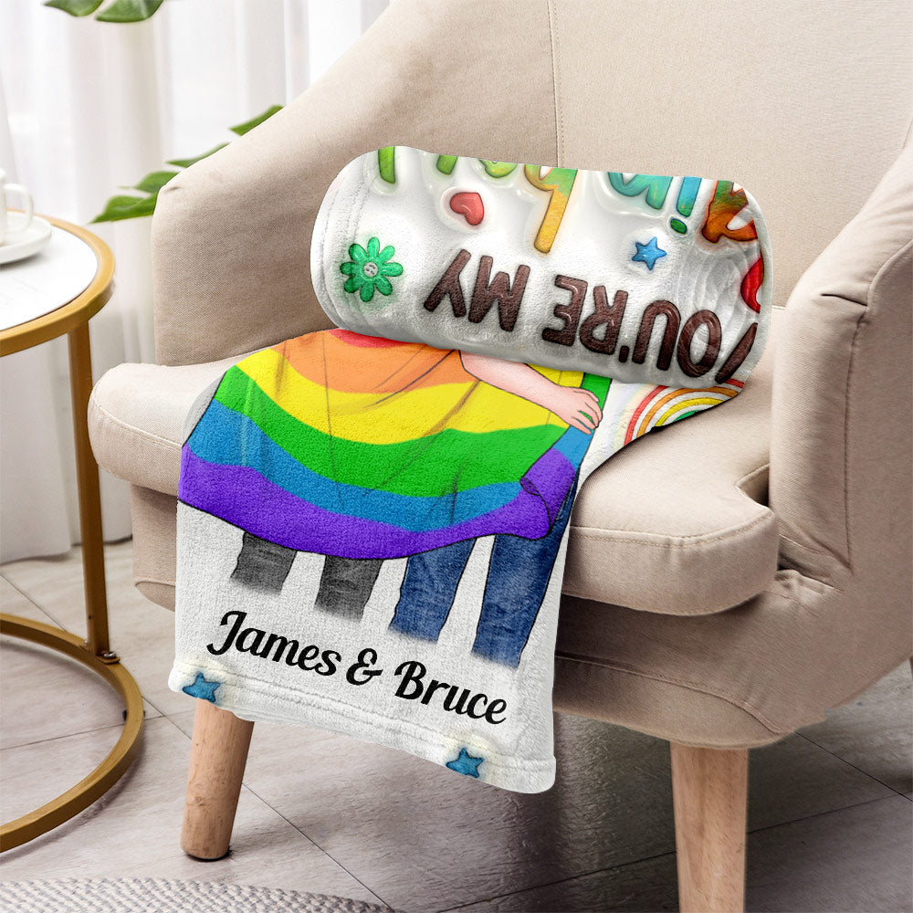 Tu es mon arc-en-ciel - Couverture de soutien LGBT personnalisée