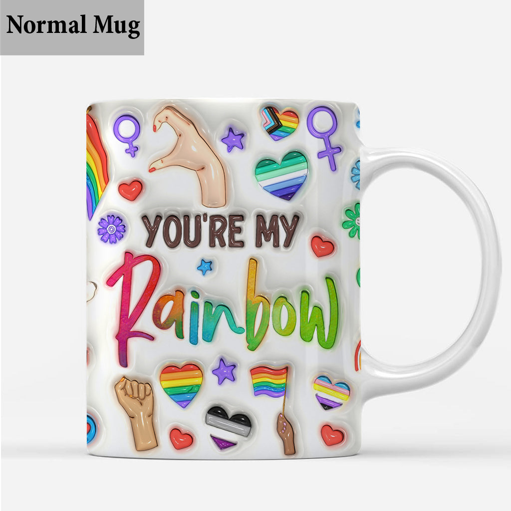 Du bist mein Regenbogen – Personalisierte Tasse zur Unterstützung der LGBTQ+-Community
