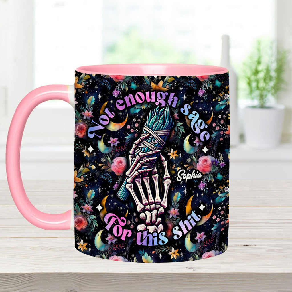 Not Enough Sage - Personalized Witch Accent Mug