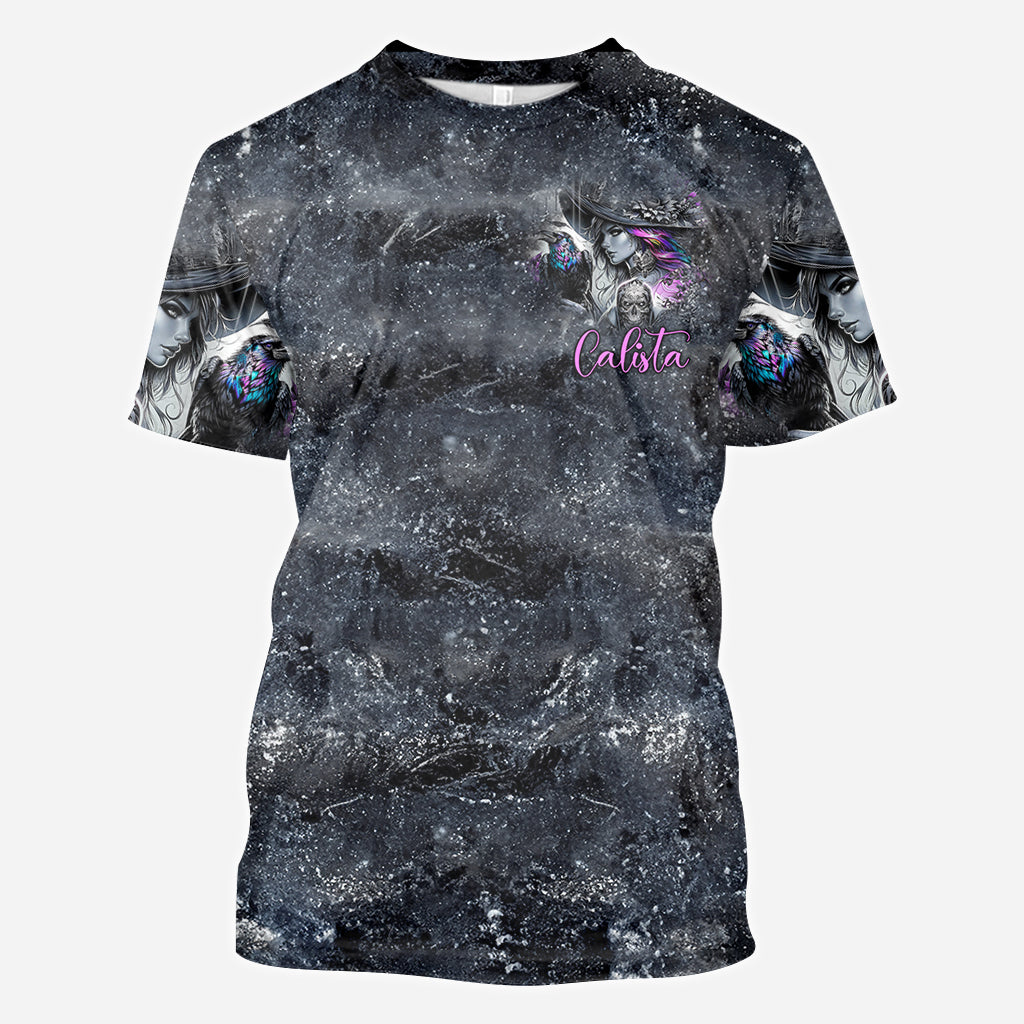 Flying High On Halloween Night - Personalized Witch All Over Shirt