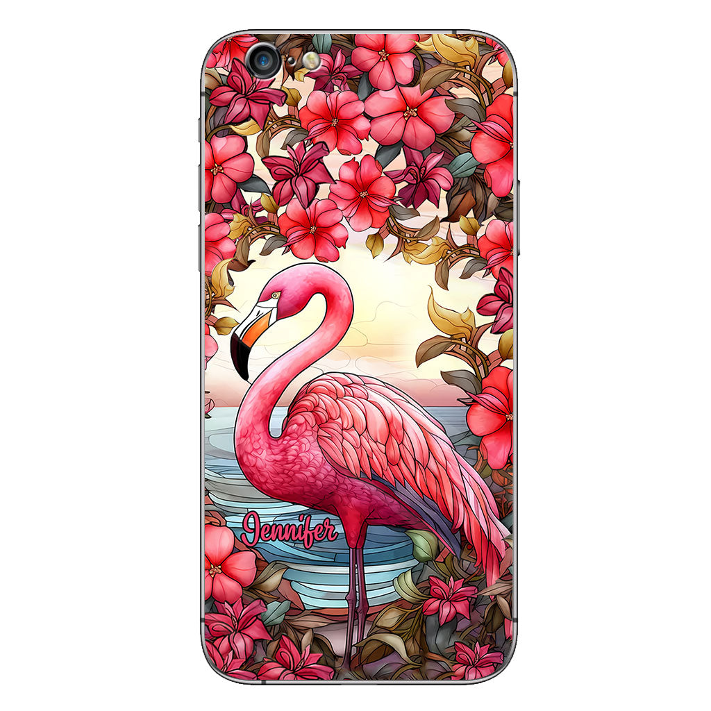 Love Flamingos - Personalized Flamingo Phone Case