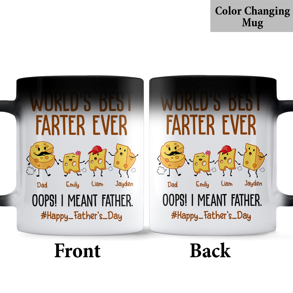 World's Best Farter Funny Cheese - Personalized Father Mug