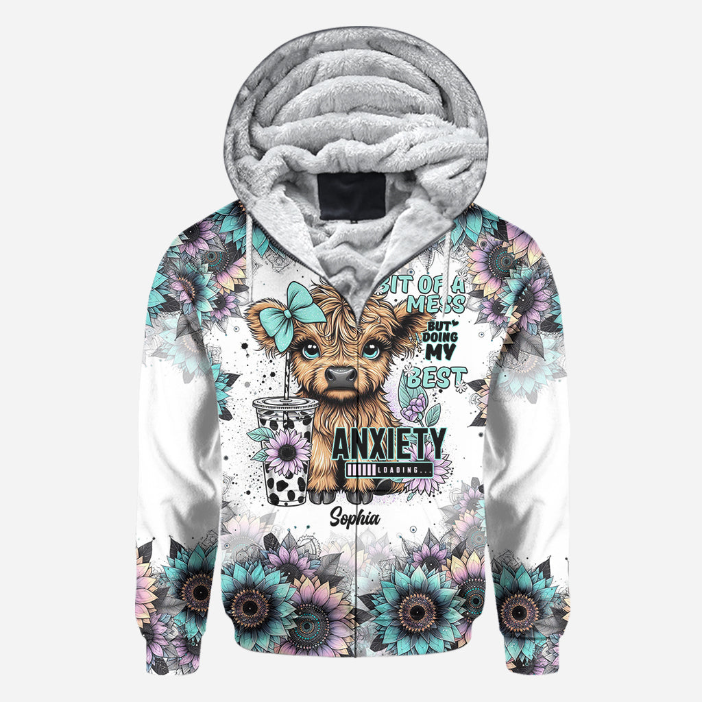 Ein bisschen chaotisch, aber ich gebe mein Bestes – personalisiertes Allover-Shirt