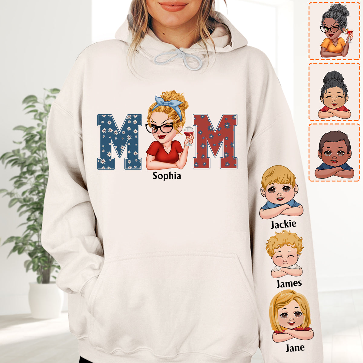 American Mama Any Title Vintage Retro Style - Personalized Mother All Over Shirt