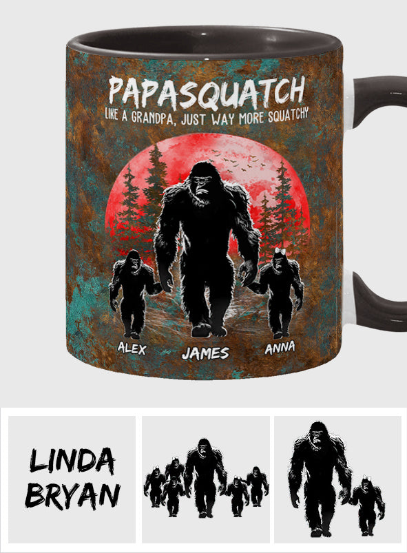 Grandpasquatch - Personalized Father Accent Mug
