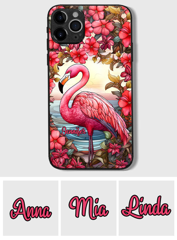 Love Flamingos - Personalized Flamingo Phone Case