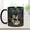 You &amp; Me - Personalized Skull Accent Mug