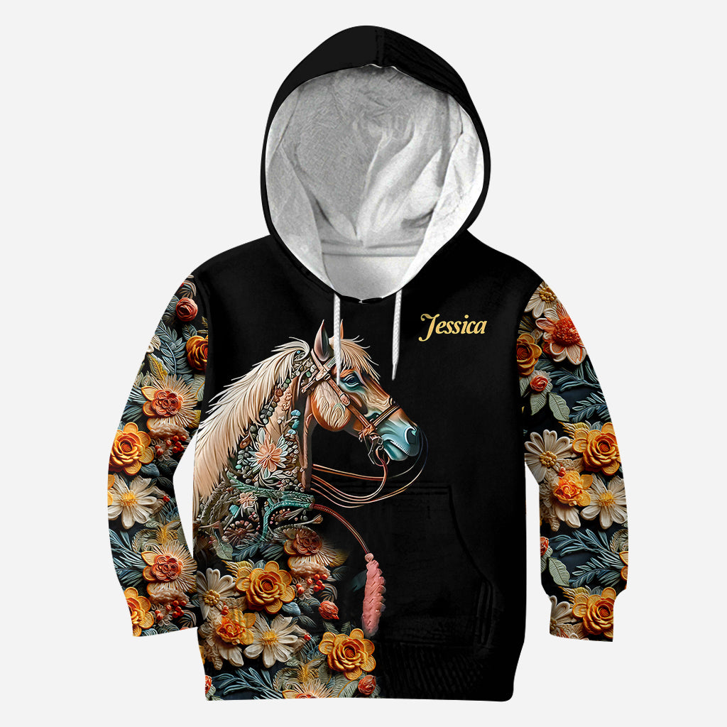 Love Horses - Personalized Horse Hoodie and Leggings