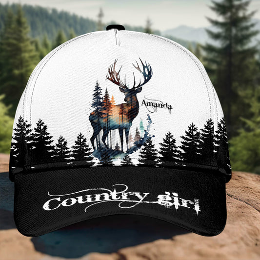 Country Girl - Personalized Hunting Classic Cap