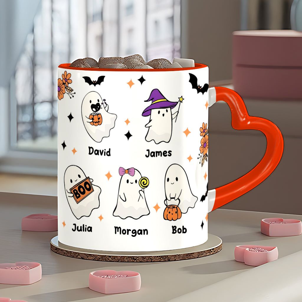 Nana's Boo Crew – Personalisierte Tasse mit Herzgriff für Oma