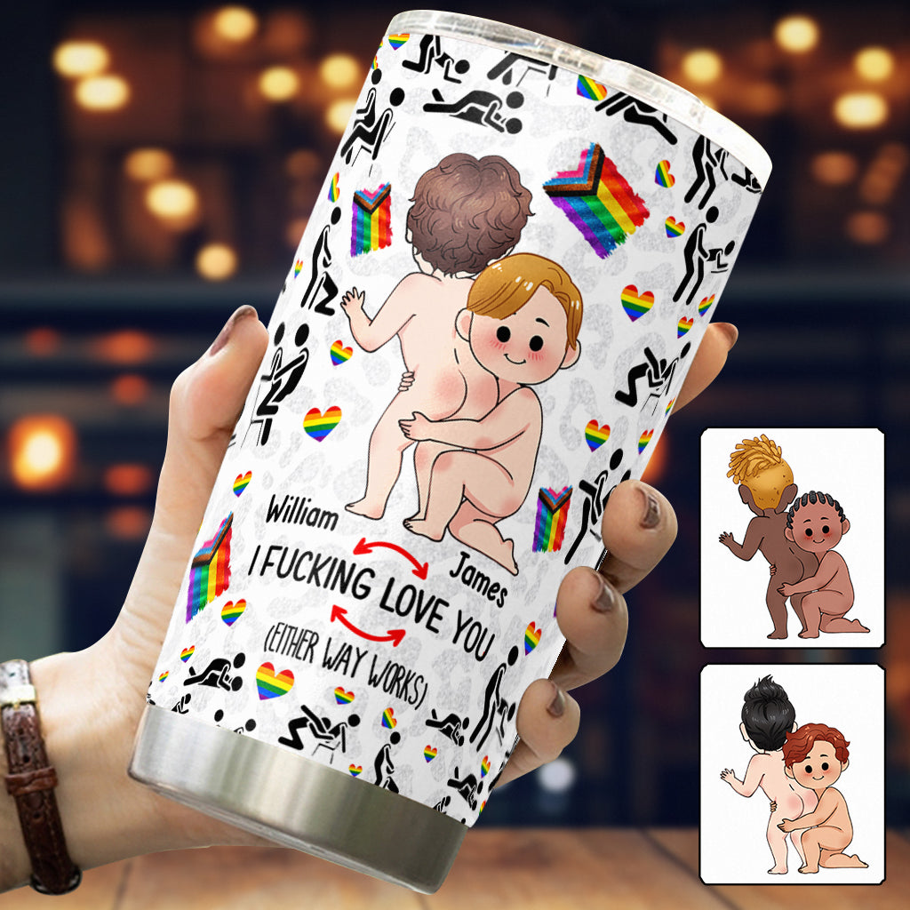 Ich liebe dich – Personalisierter LGBT-Unterstützungsbecher