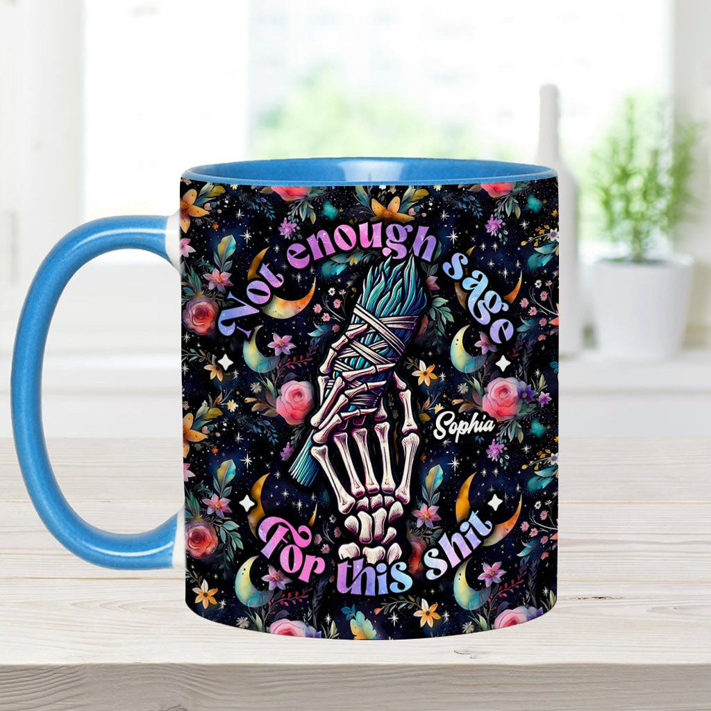 Not Enough Sage - Personalized Witch Accent Mug