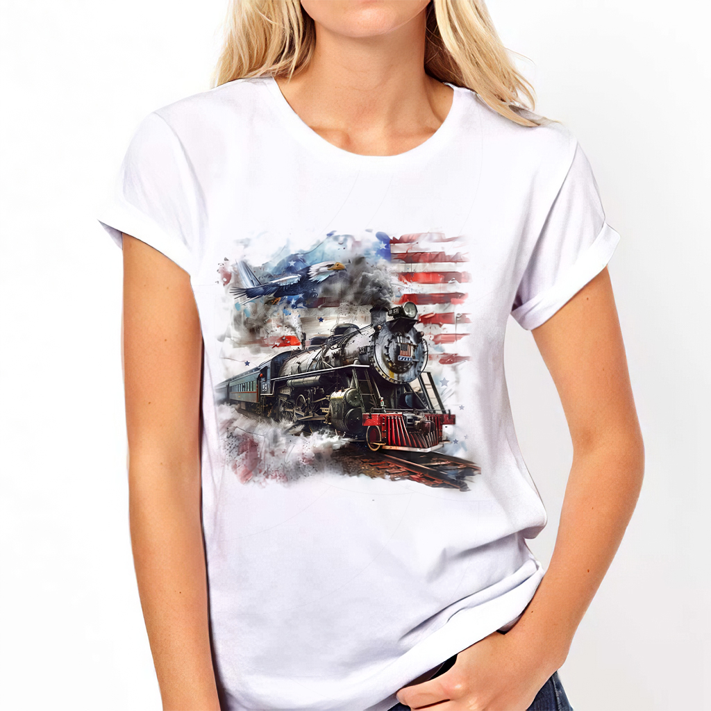 Trump Train 2024 Shirt, American 4th of July Shirt, 4th of July, America Trump 2024 Shirt, Maga 45 47 T-Shirts
