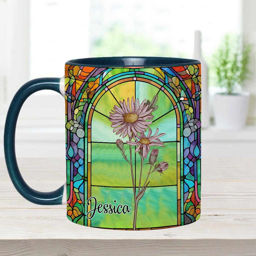 Soyez votre propre fleur de naissance magnifique - Mug personnalisé