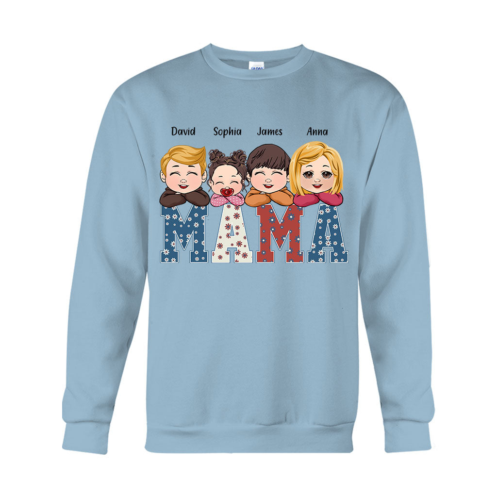 American Mama Any Title Vintage Retro Style - Personalized Mother T-shirt And Hoodie