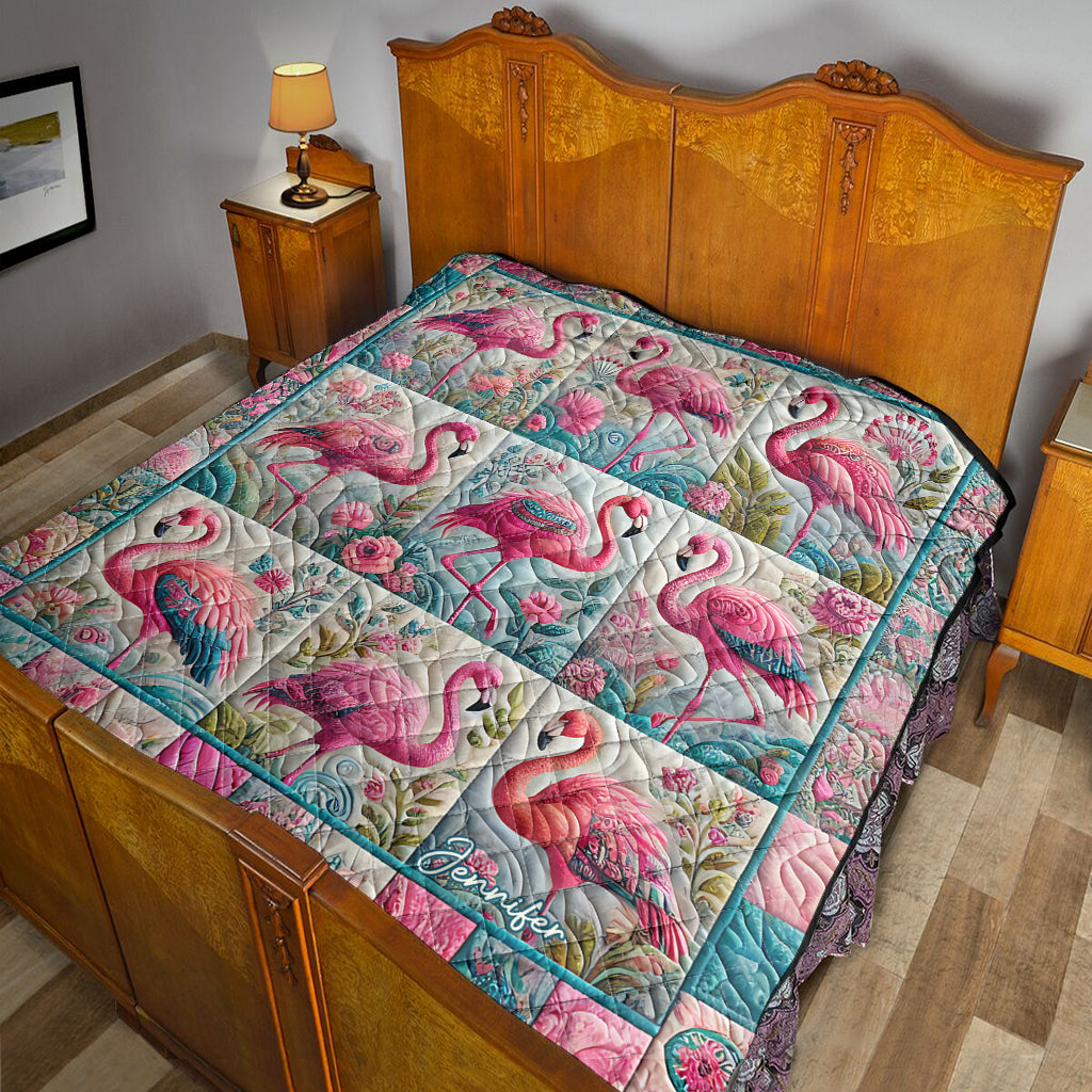 Wunderschöner Flamingo – personalisierte Flamingo-Decke