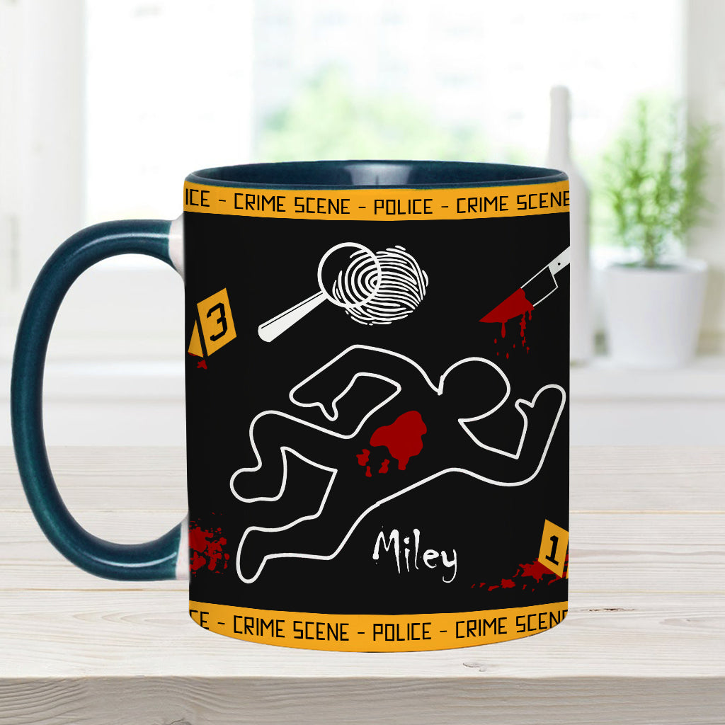 This Is My True Crime Watching Mug - Personalized Accent Mug