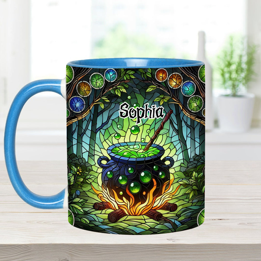 Witch's Cauldron - Personalized Witch Accent Mug