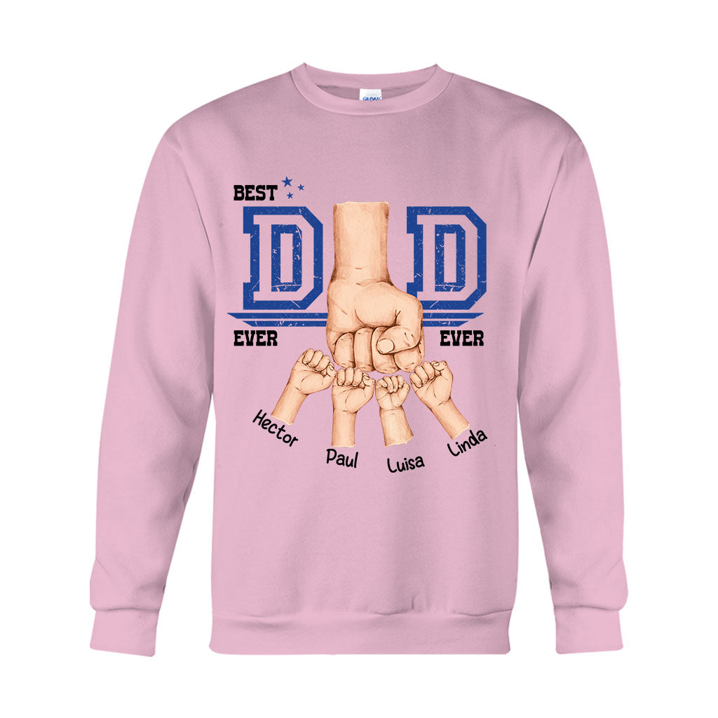 Daddy's Team Fist Bump - Personalized Father T-shirt And Hoodie