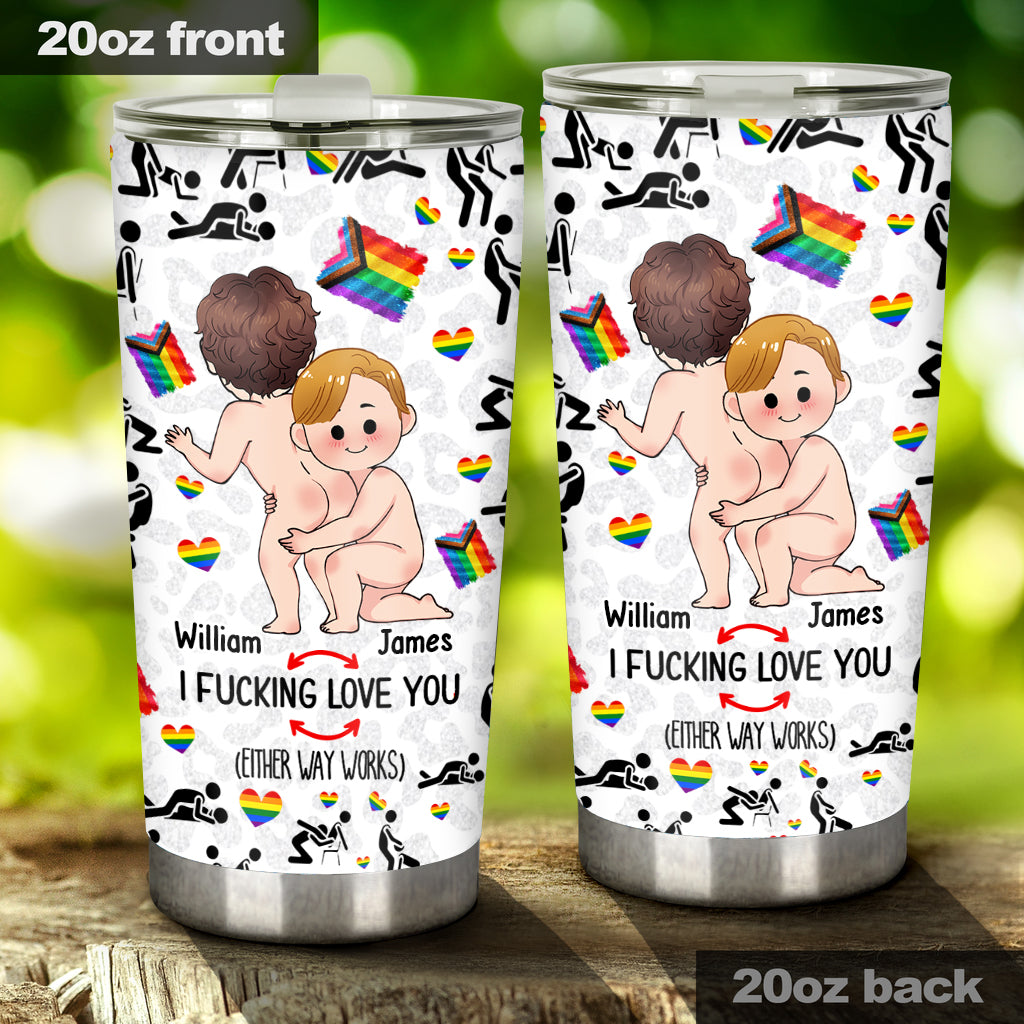 Ich liebe dich – Personalisierter LGBT-Unterstützungsbecher