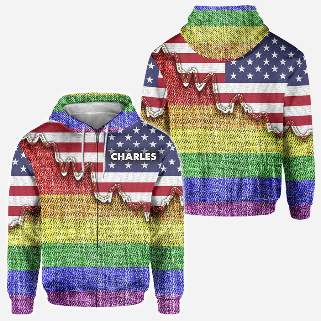 I am brave I am bruised True Colors - Personalized LGBT Support All Over Shirt