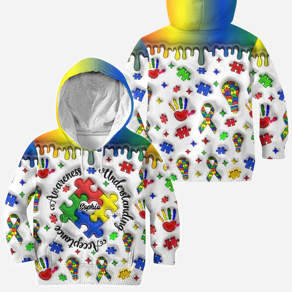 Autism Awareness - Personalized Autism Awareness All Over Shirt