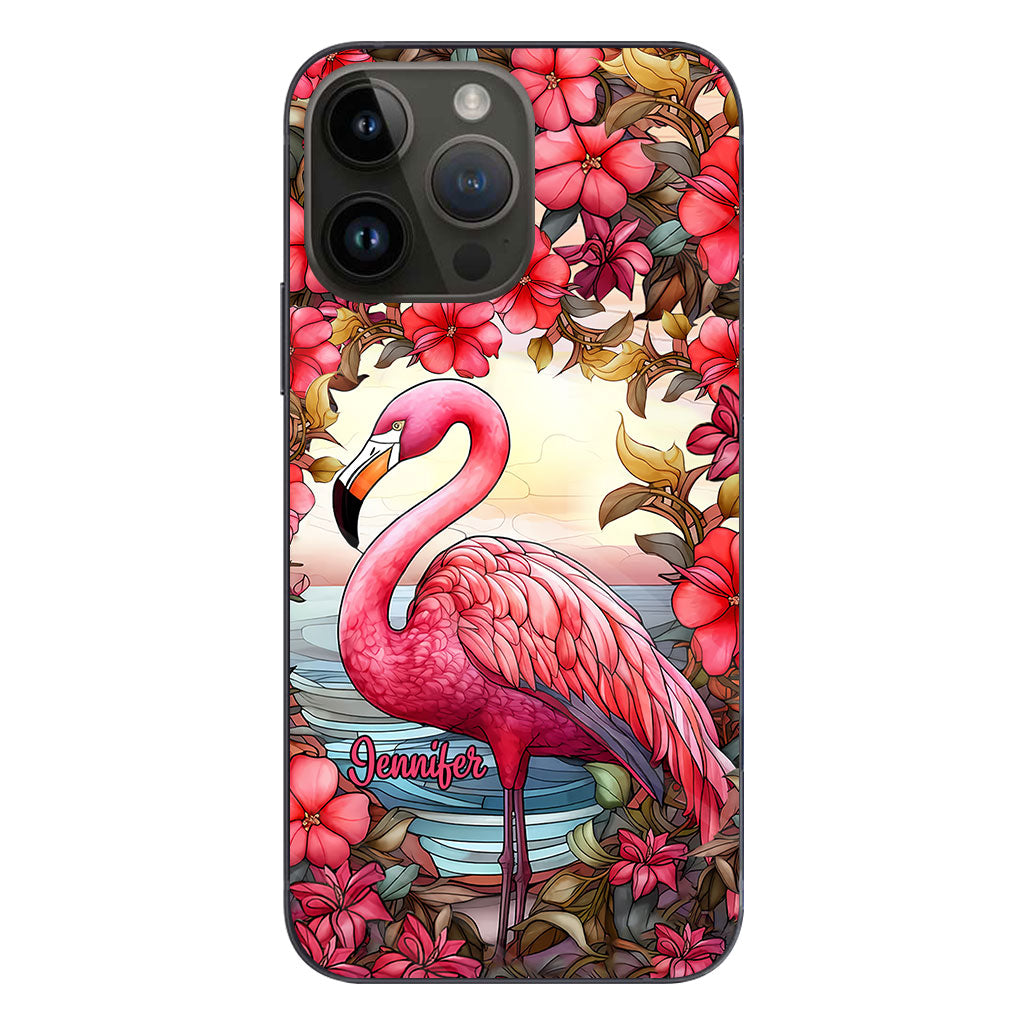 Love Flamingos - Personalized Flamingo Phone Case