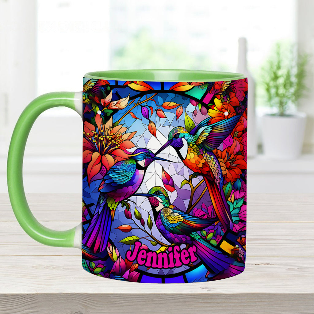 Love Hummingbirds - Personalized Hummingbird Accent Mug