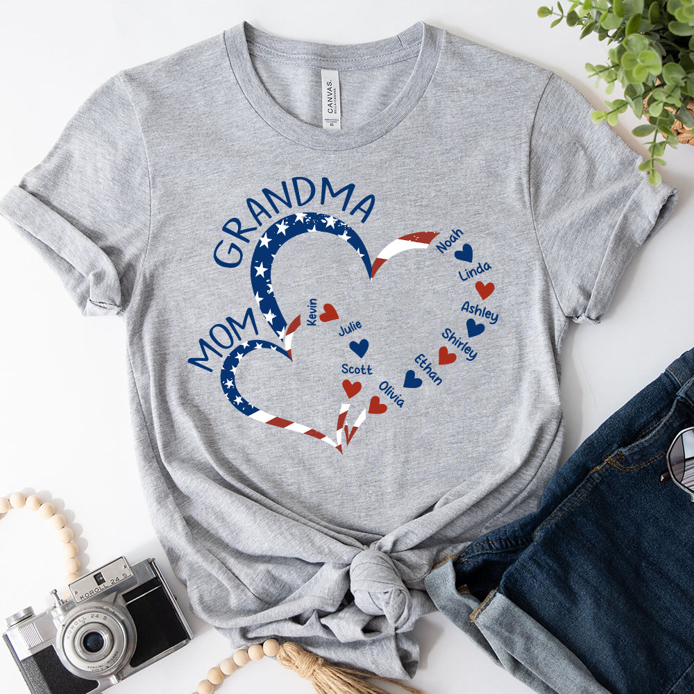 D'abord maman, maintenant grand-mère - T-shirt et sweat à capuche personnalisés pour grand-mère