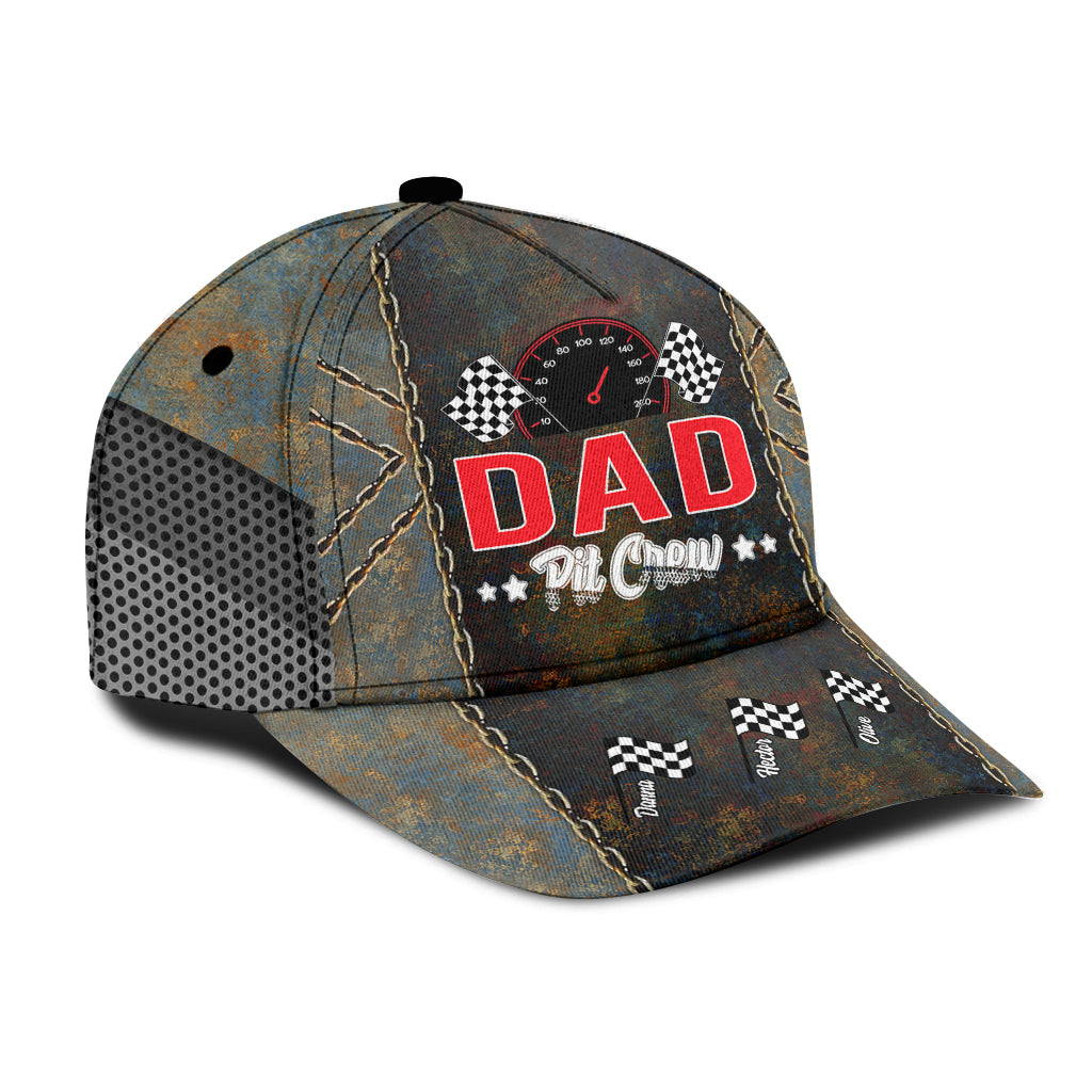 Daddy's Pit Crew Racing Flags - Personalized Racing Classic Cap