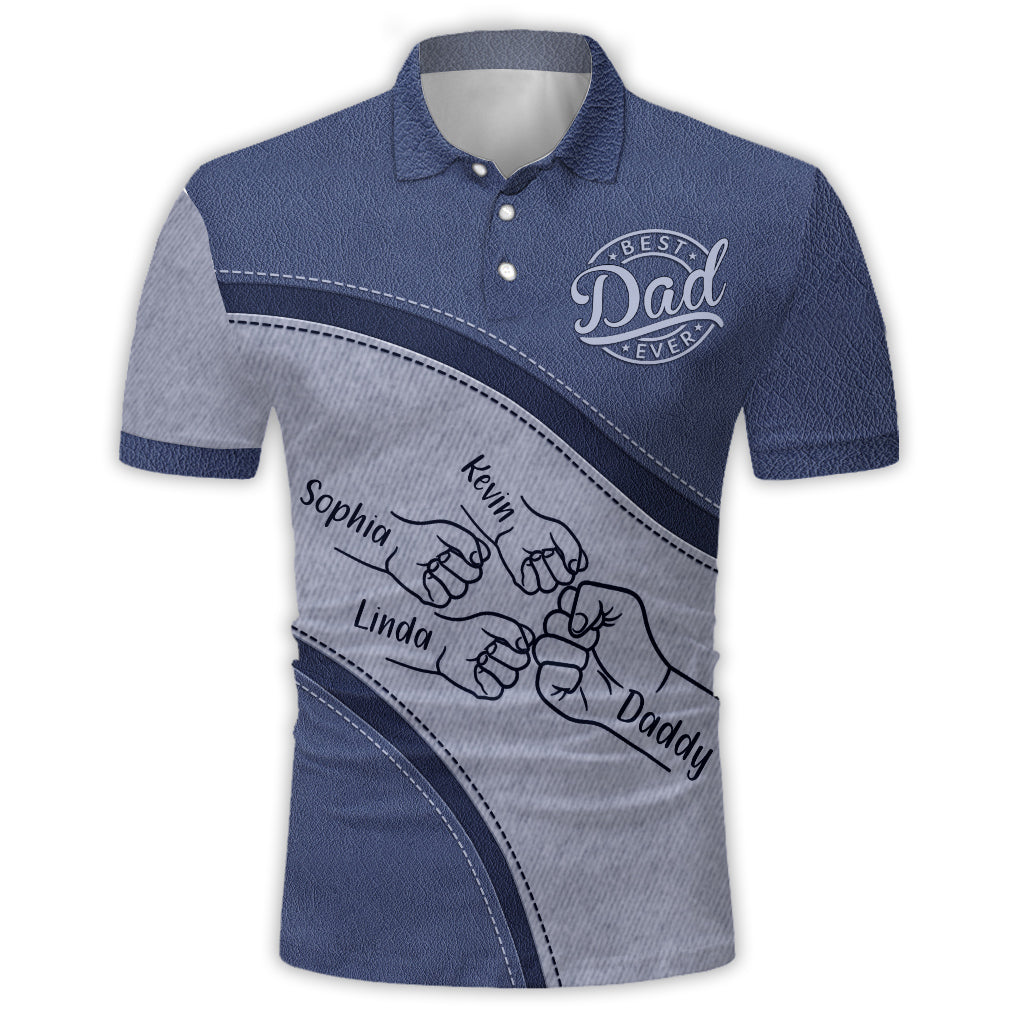 Best Dad Ever - Personalized Father Polo Shirt
