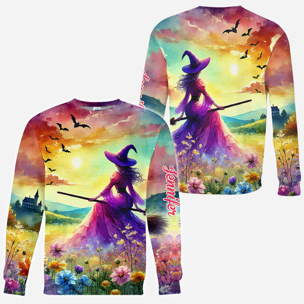 Beautiful Witch - Personalized Witch All Over Shirt