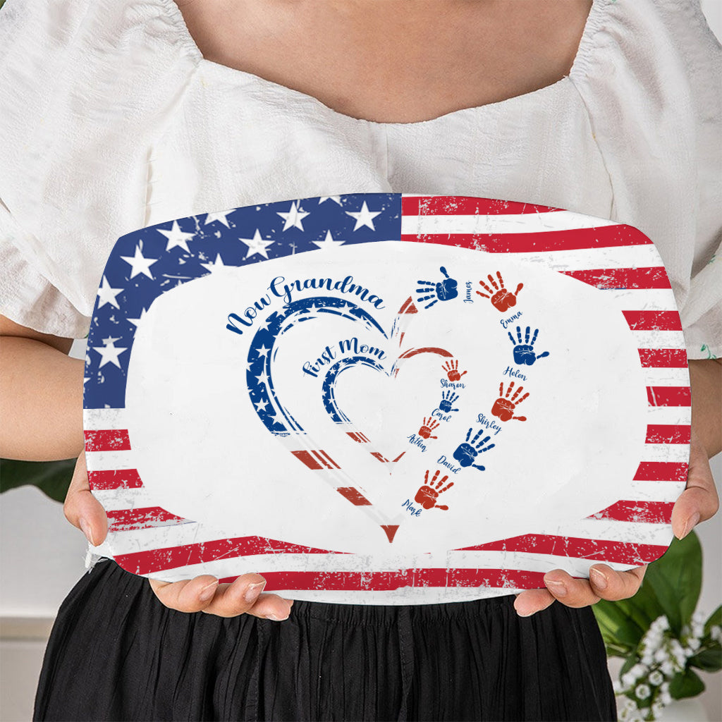 Erst Mama, jetzt Oma – personalisierter Oma-Teller