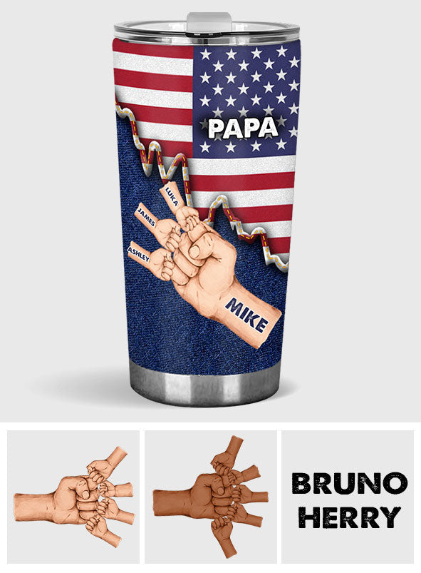 Daddy's Team - Personalized Father Tumbler