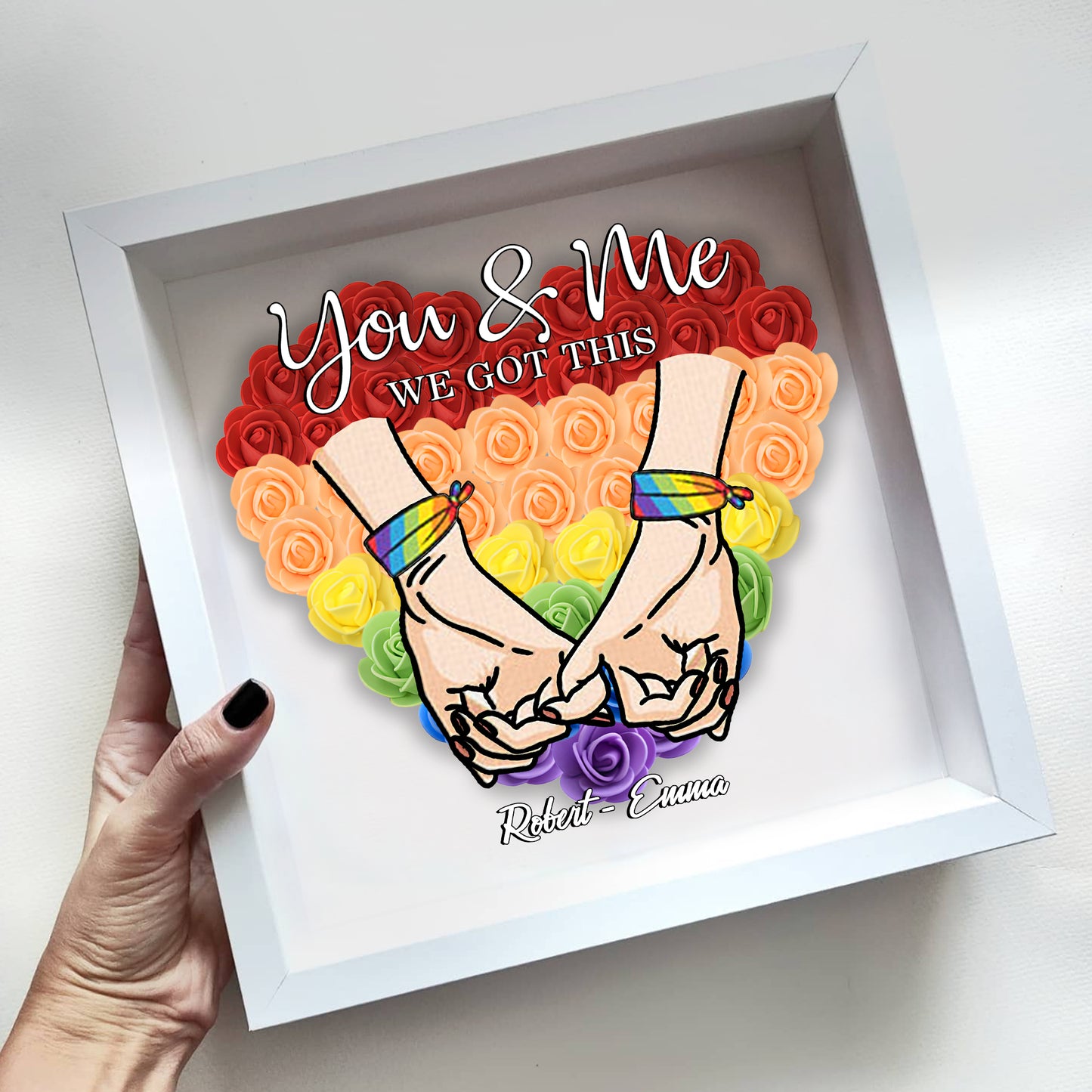 On s'en occupe - Boîte à fleurs personnalisée pour le soutien LGBT