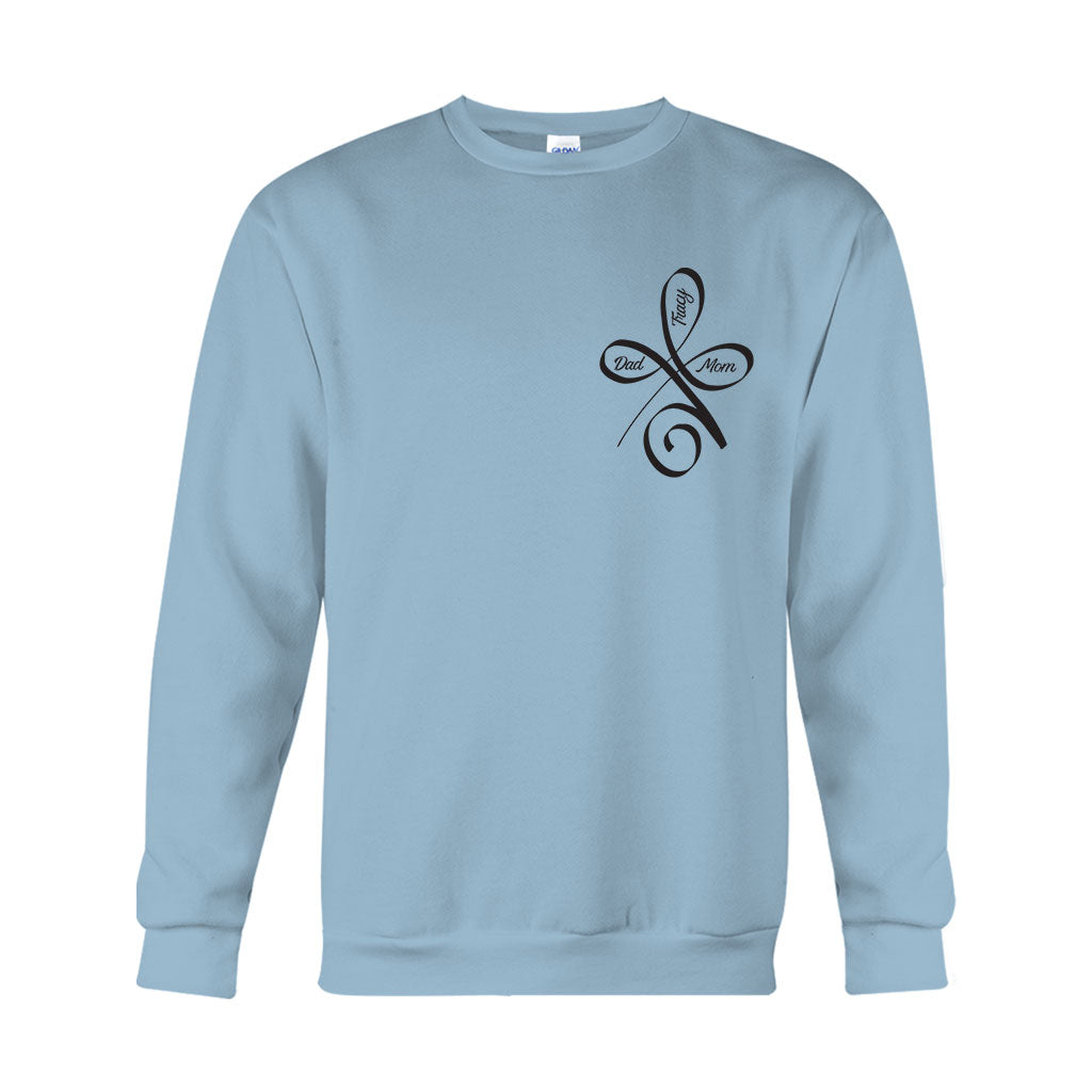 Bedingungslose Liebe – Personalisiertes Familien-T-Shirt und Hoodie