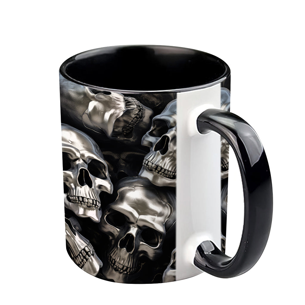 3D Metallic Skulls - Personalized Skull Accent Mug
