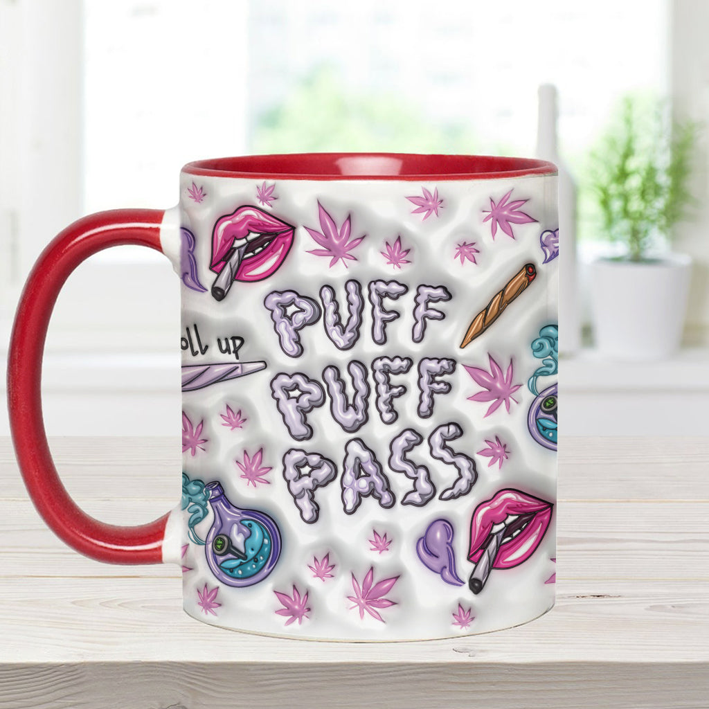 Puzz Puzz Pass - Personalized Weed Accent Mug