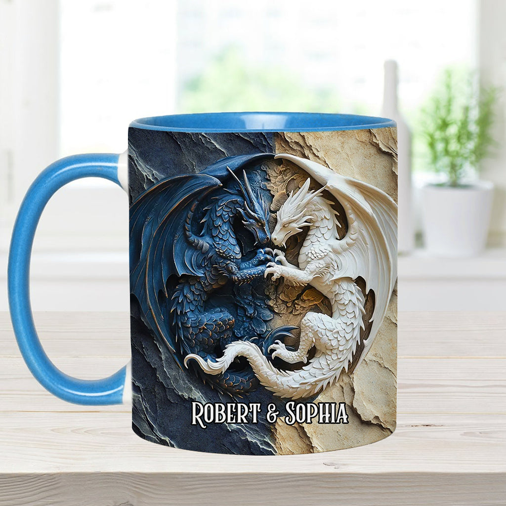 Mug personnalisé « J’adore les dragons »